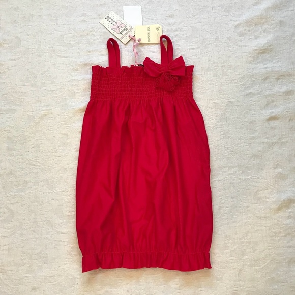 NWT*MONNALISA**Red Summer Dress/ Pool dress**Age 6 - Picture 4 of 8